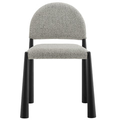 Hayley Black/Camel Upholstered Fabric Dining Side Chair - Ornate Home