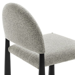Hayley Black/Camel Upholstered Fabric Dining Side Chair - Ornate Home