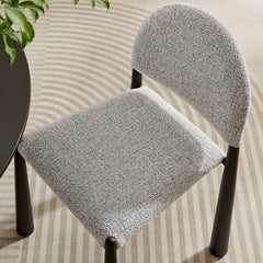 Hayley Black/Camel Upholstered Fabric Dining Side Chair - Ornate Home
