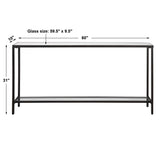 Hayley Black Console Table - Ornate Home