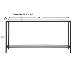 Hayley Black Console Table - Ornate Home
