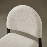 Hayley Black/Cream Upholstered Fabric Counter Stools (Set of 2) - Ornate Home