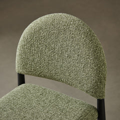 Hayley Black/Leaf Upholstered Fabric Counter Stools (Set of 2) - Ornate Home