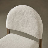 Hayley Brass/Cream Upholstered Fabric Counter Stools (Set of 2) - Ornate Home