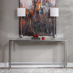 Hayley Silver Console Table - Ornate Home