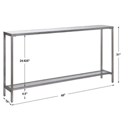 Hayley Silver Console Table - Ornate Home