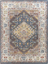 Haymond Brown Medallion Area Rug - Ornate Home