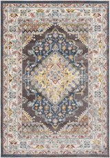 Haymond Brown Medallion Area Rug - Ornate Home