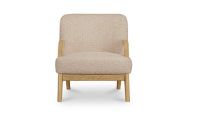 Haynes Textured Oat Accent Chair - Ornate Home