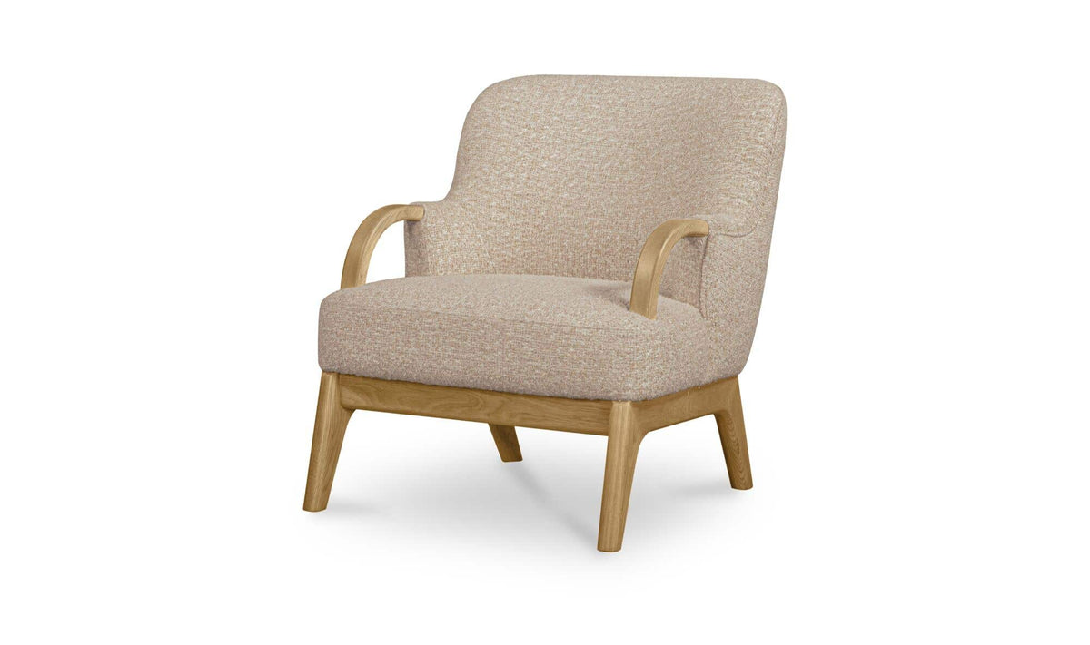 Haynes Textured Oat Accent Chair - Ornate Home