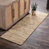 Hayward Soumak Jute Natural/Green Rug - Ornate Home