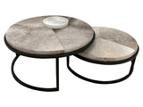 Hayword Gray Nesting Coffee Tables (Set of 2) - Ornate Home