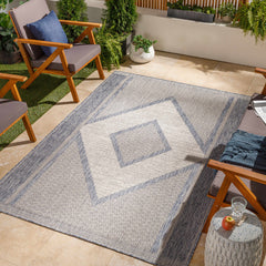 Hazar Gray Outdoor Area Rug - Clearance - Ornate Home
