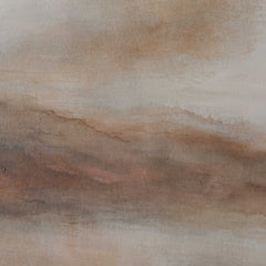 Haze In The Horizon Brown/Orange/White Landscape Painting - Ornate Home