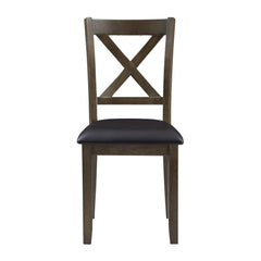 Hazel Charcoal Brown/Dark Brown 5-Piece Pack Dinette Set - Ornate Home