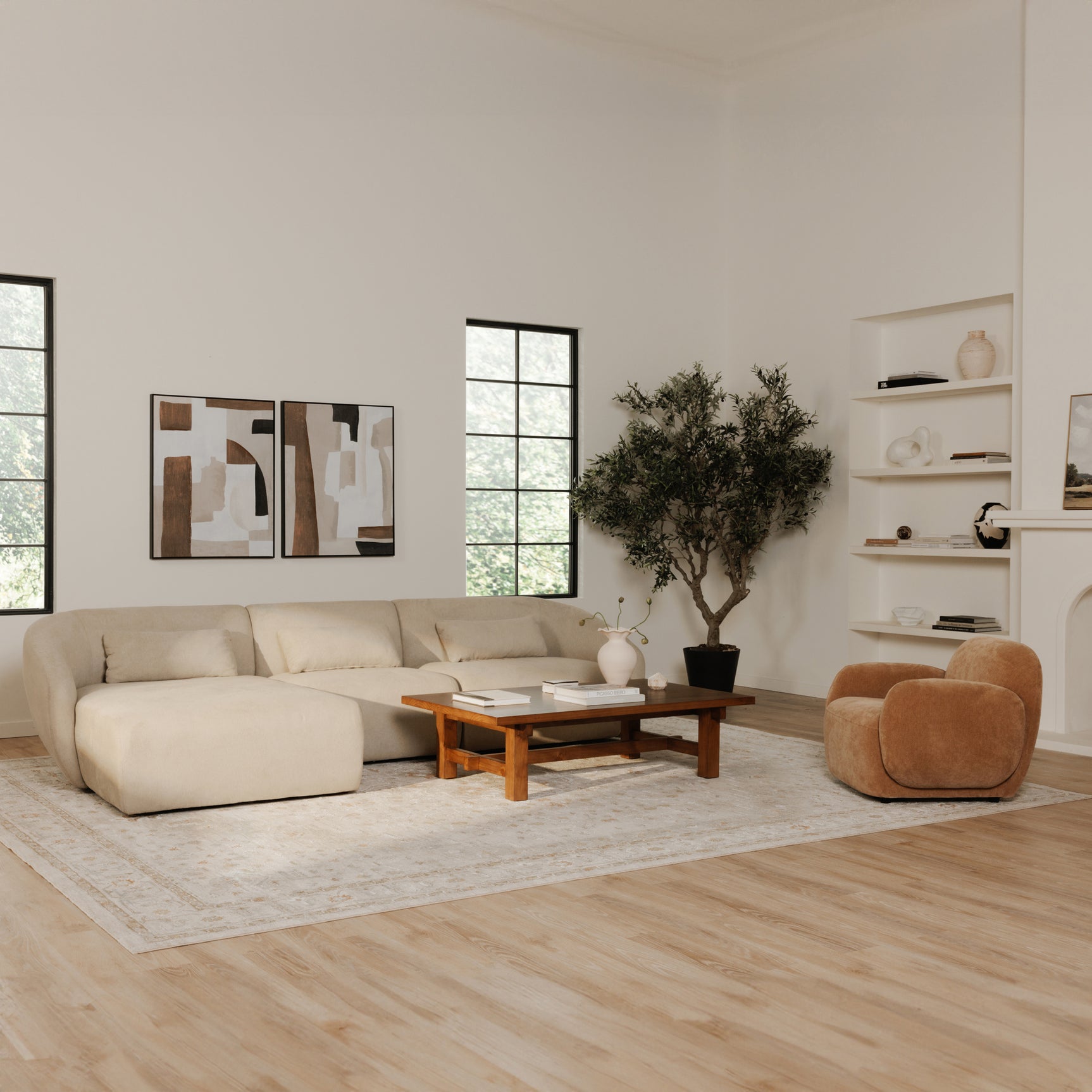 Hazel Copper Lounge Chair - Ornate Home