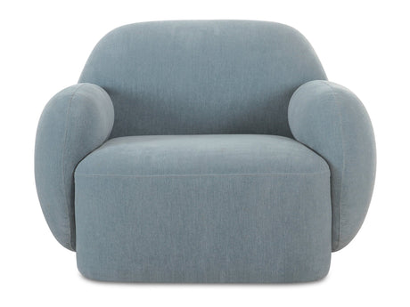 Hazel Light Blue Lounge Chair - Ornate Home