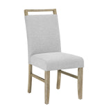 Hazel Natural/Gray Genuine Marble Top Dining Set - Ornate Home