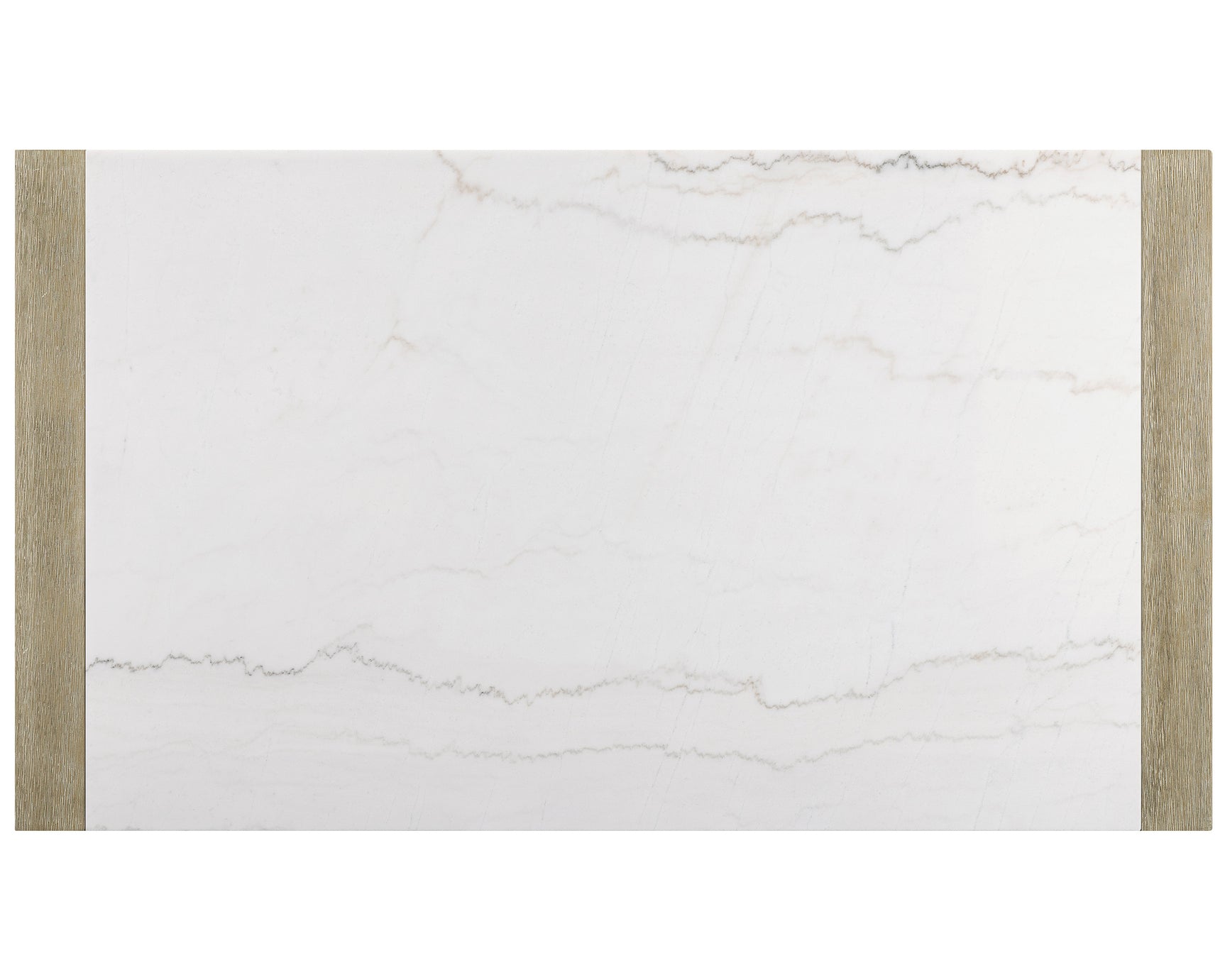 Hazel White/Natural Genuine Marble Top Dining Table - Ornate Home