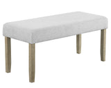 Hazel Natural/Gray Genuine Marble Top Dining Set - Ornate Home