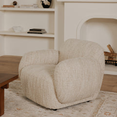 Hazel Off White Lounge Chair - Ornate Home