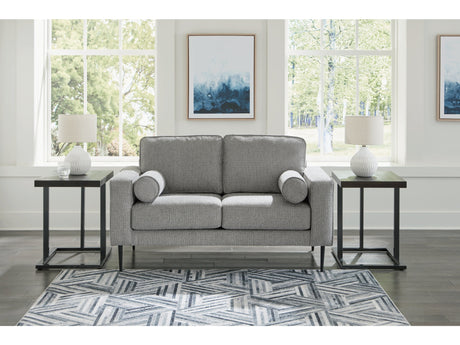 Hazela Charcoal Loveseat - Ornate Home