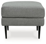 Hazela Charcoal Ottoman (Online Special Price) - Ornate Home