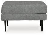 Hazela Charcoal Ottoman (Online Special Price) - Ornate Home