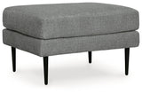 Hazela Charcoal Ottoman (Online Special Price) - Ornate Home