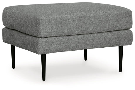 Hazela Charcoal Ottoman - Ornate Home