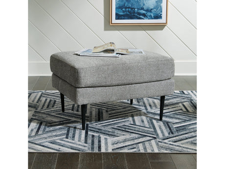 Hazela Charcoal Ottoman - Ornate Home
