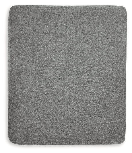 Hazela Charcoal Ottoman - Ornate Home