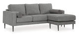Hazela Charcoal Sectional Sofa (Online Special Price) - Ornate Home