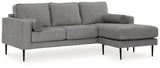 Hazela Charcoal Sectional Sofa - Ornate Home