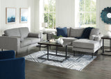Hazela Charcoal Sofa Chaise and Loveseat - Ornate Home