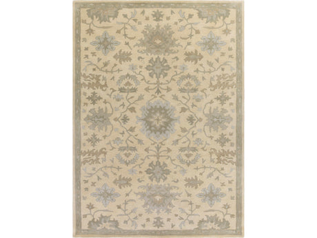Hazen 1197 Hand Tufted Light Beige Wool Rug - Ornate Home