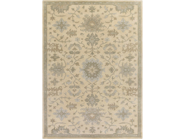 Hazen 1197 Hand Tufted Light Beige Wool Rug - Ornate Home