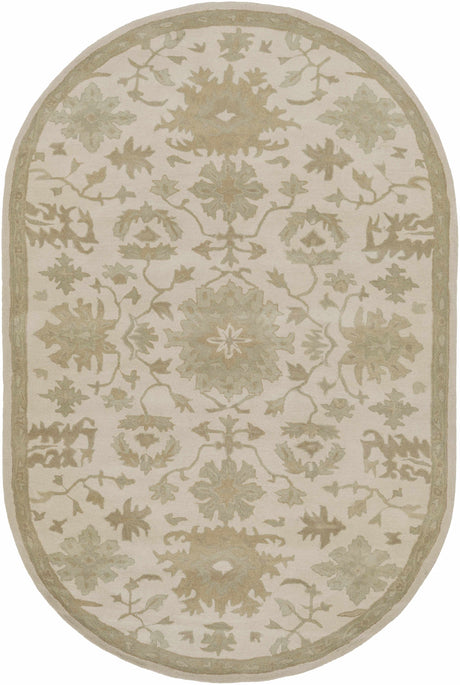 Hazen 1197 Hand Tufted Light Beige Wool Rug - Ornate Home