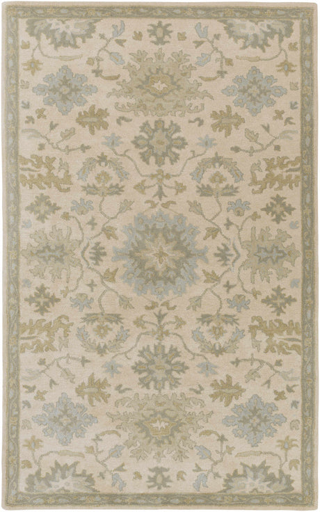 Hazen 1197 Hand Tufted Light Beige Wool Rug - Ornate Home