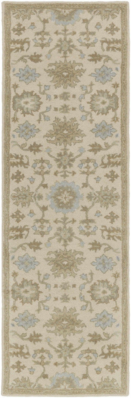 Hazen 1197 Hand Tufted Light Beige Wool Rug - Ornate Home