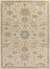 Hazen 1197 Hand Tufted Light Beige Wool Rug - Ornate Home