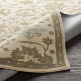 Hazen 1197 Hand Tufted Light Beige Wool Rug - Ornate Home