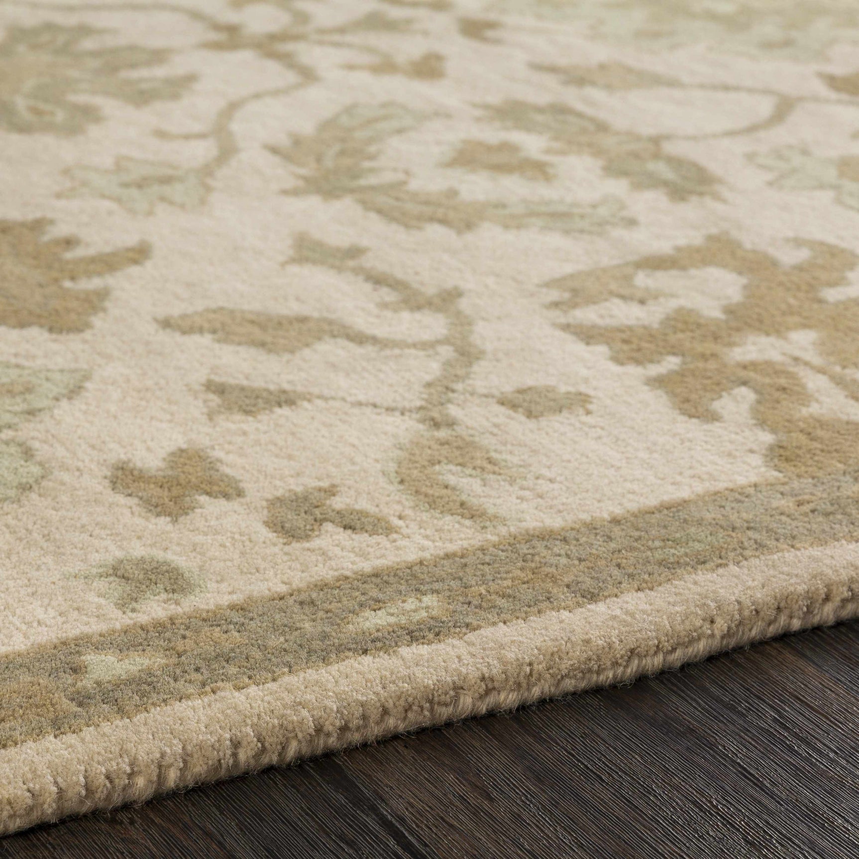 Hazen 1197 Hand Tufted Light Beige Wool Rug - Ornate Home