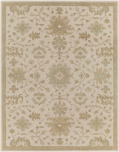 Hazen 1197 Hand Tufted Light Beige Wool Rug - Ornate Home