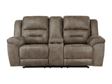 Hazen Brown Double Reclining Loveseat - Ornate Home