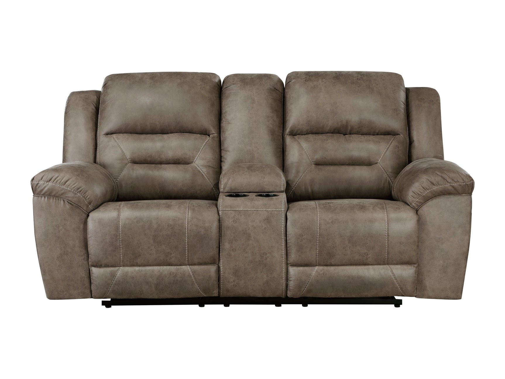 Hazen Brown Double Reclining Loveseat - Ornate Home