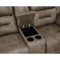 Hazen Brown Double Reclining Loveseat - Ornate Home