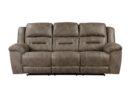 Hazen Brown Double Reclining Sofa - Ornate Home