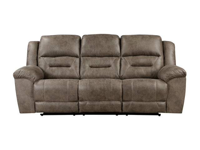 Hazen Brown Double Reclining Sofa - Ornate Home