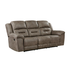 Hazen Brown Double Reclining Sofa - Ornate Home